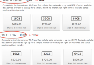 Yeni iPad'e 4G-LTE İsim Değiştirtti
