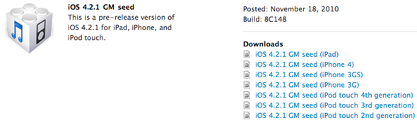 iOS 4.2.1