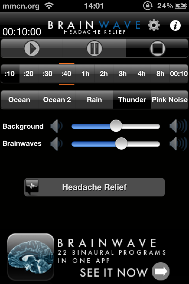 Headache iPhone Uygulaması