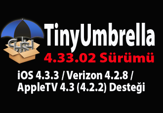 TinyUmbrella 4.33.02 iOS 4.3.3 SHSH Kaydı