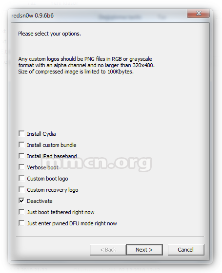 redsn0w 0.9.6.b6