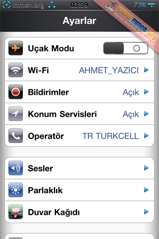 iPhone İnternet Paylaşımı ve Modem Olarak Kullanma