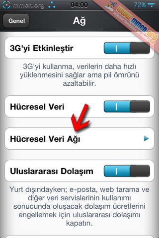 iPhone İnternet Bağlantı Paylaşımı