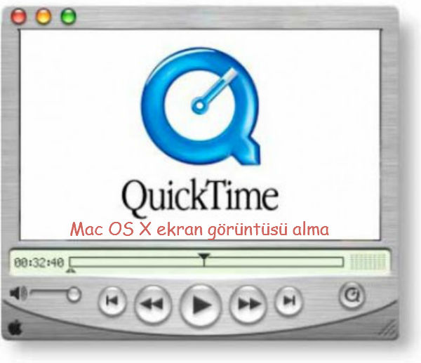 QuickTime ile MacOS X 'te ekran görüntüsü alma
