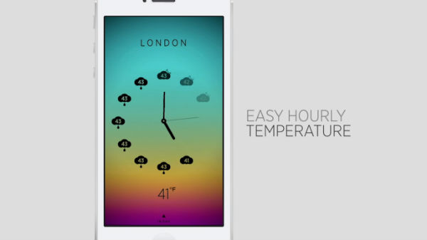 Climate Clock, iPhone saat ve hava durumu uygulaması