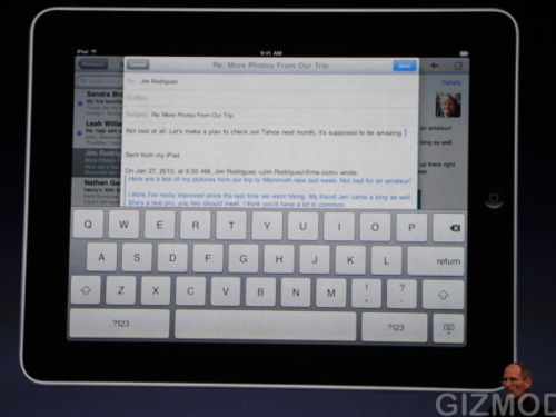 iPad Yazılımsal Klavye