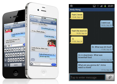 Apple Mesajlaşma ve SMS Uygulaması