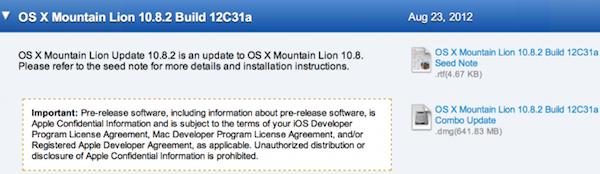 OS X Mountain Lion 10.8.2