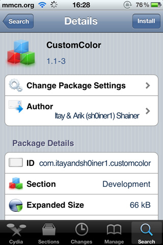 CustomColor iPhone