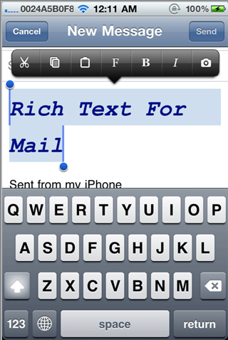 Rich Text For Mail