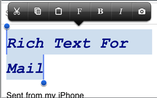 Cydia Rich Text for Mail Uygulaması
