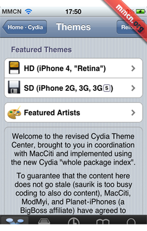 Cydia Theme Store