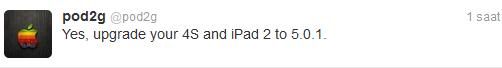 iOS 5.0.1 iPad 2 ve iPhone 4S Jailbreak