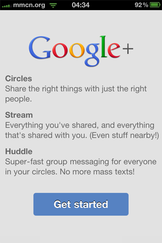 Google Plus iOS Application