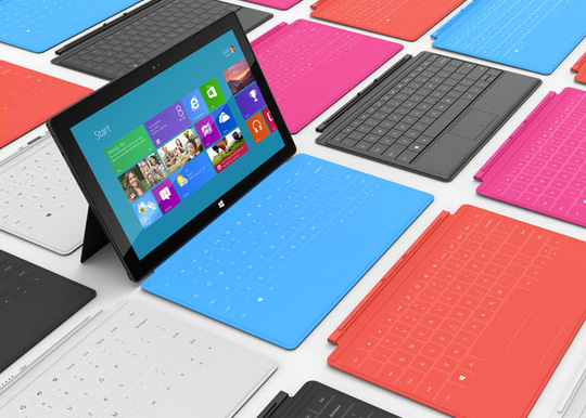 Microsoft Surface Table Surface RT ve Surface Pro