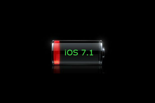 iOS 7.1 battery life